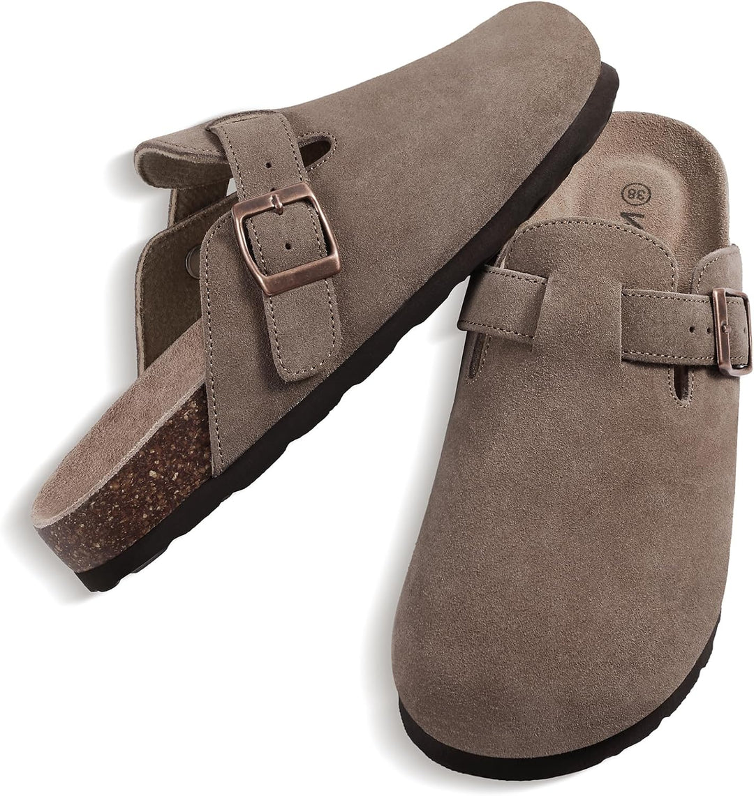Alicia- Mules en daim pour femmes