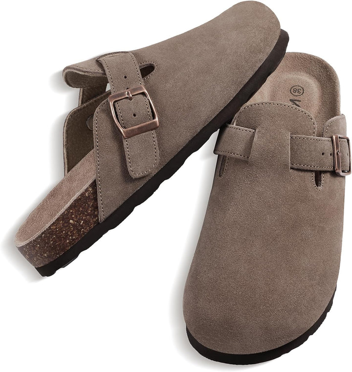 Alicia- Mules en daim pour femmes