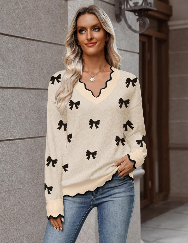 Julia- Pull femme col V léger