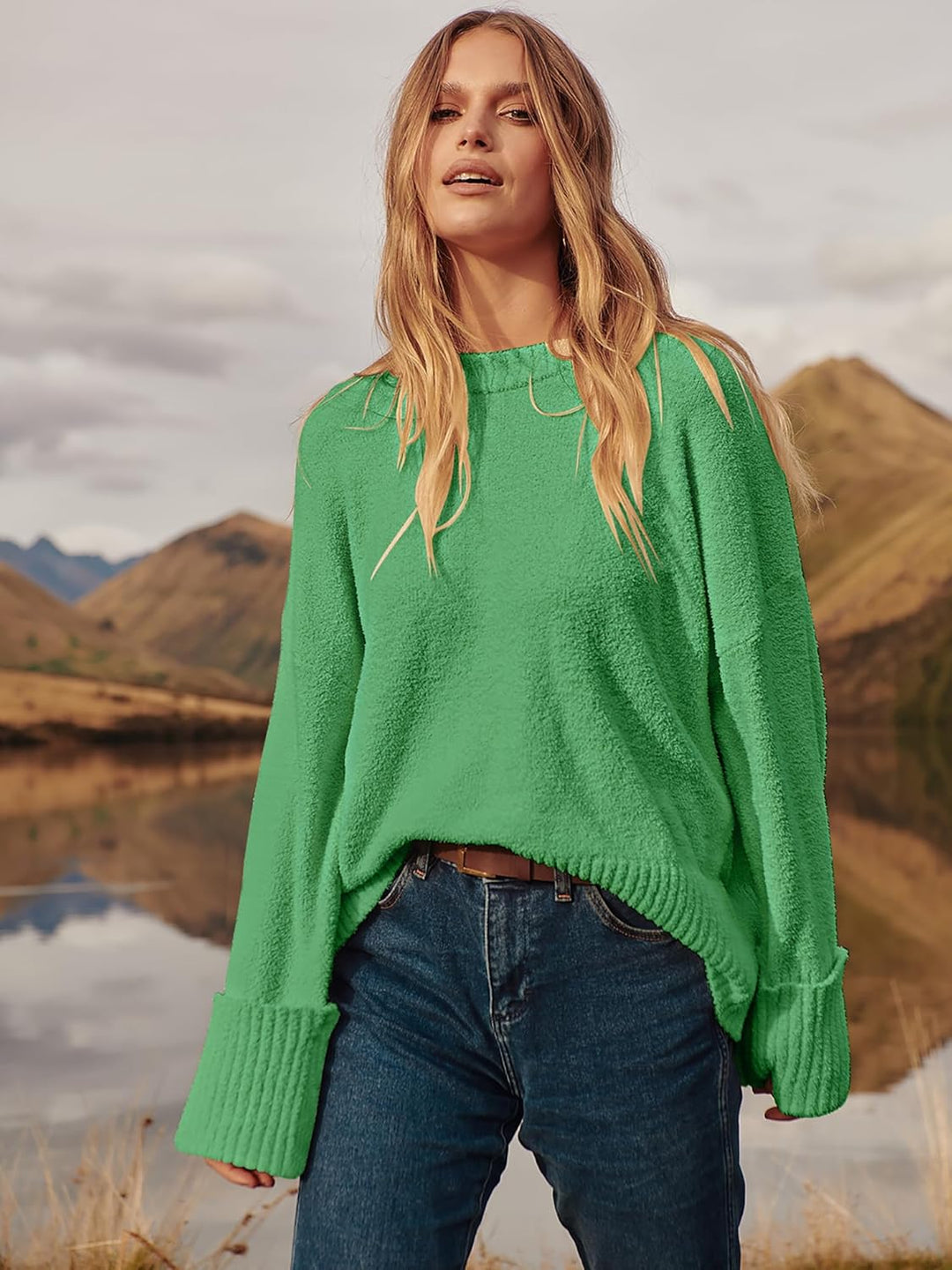 Evie- Pull oversize automne-hiver en maille