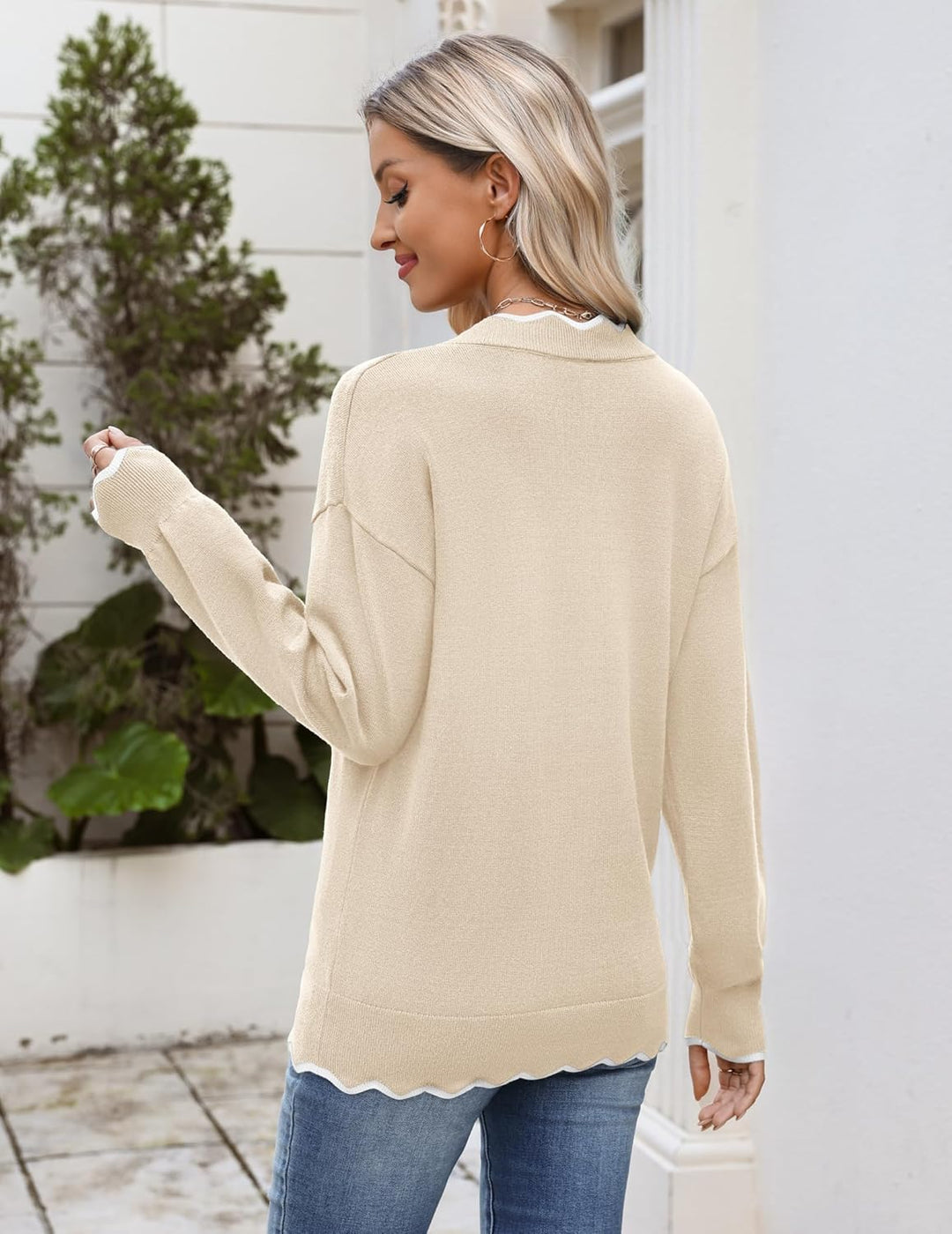 Julia- Pull femme col V léger