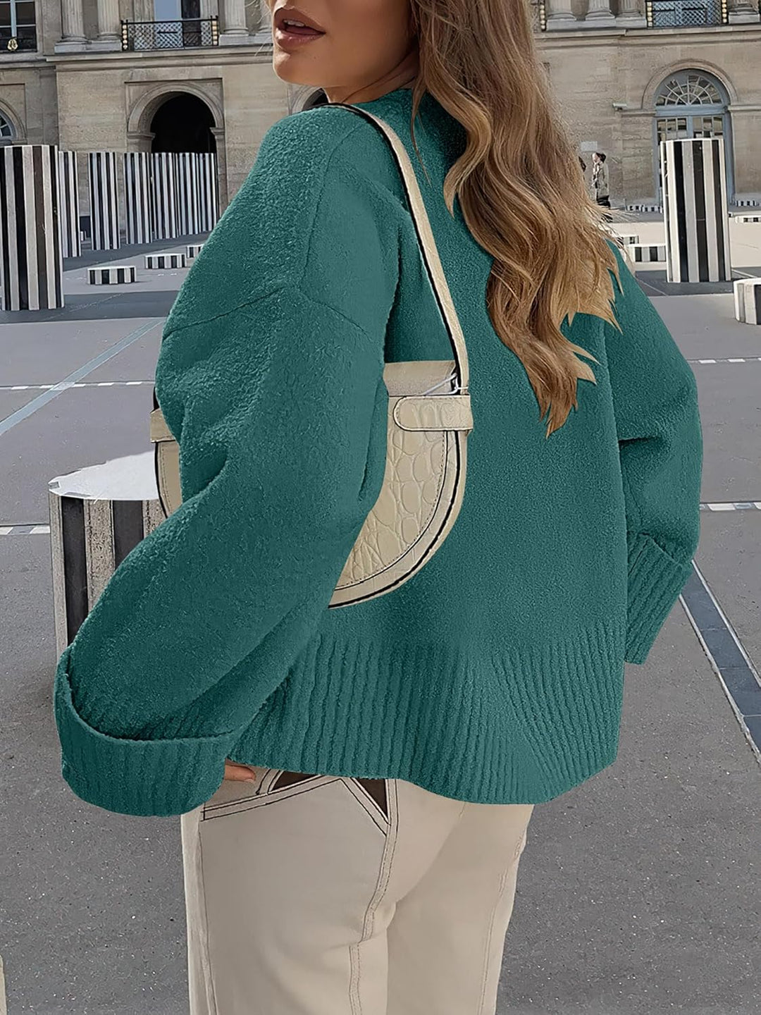Evie- Pull oversize automne-hiver en maille