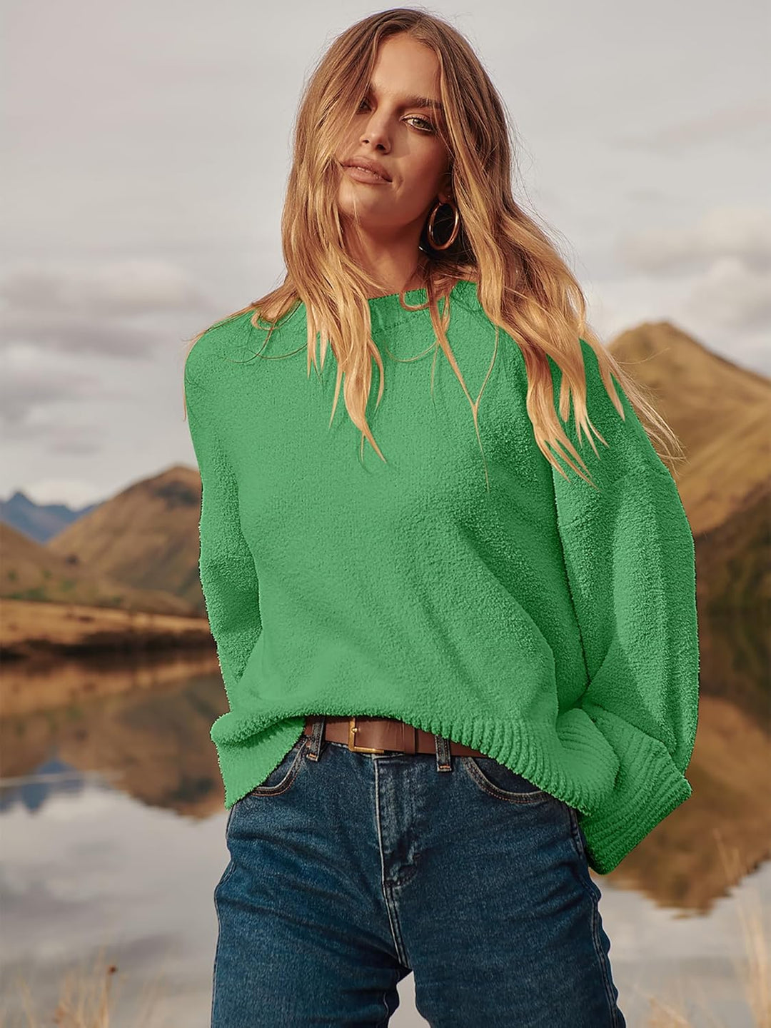 Evie- Pull oversize automne-hiver en maille