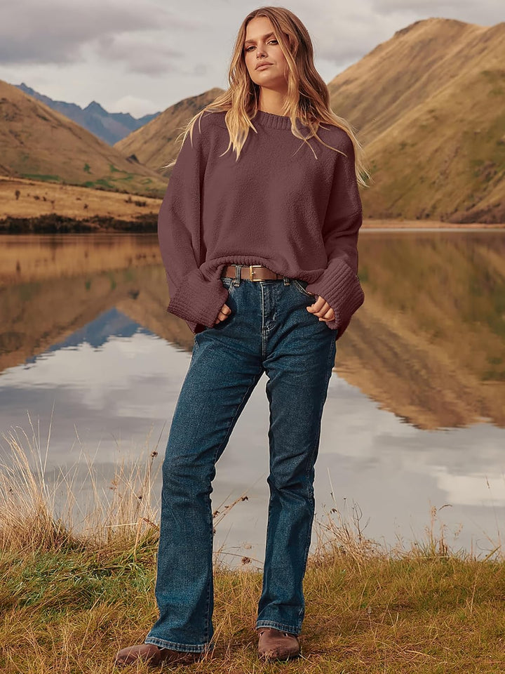 Evie- Pull oversize automne-hiver en maille