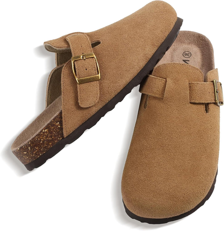 Alicia- Mules en daim pour femmes