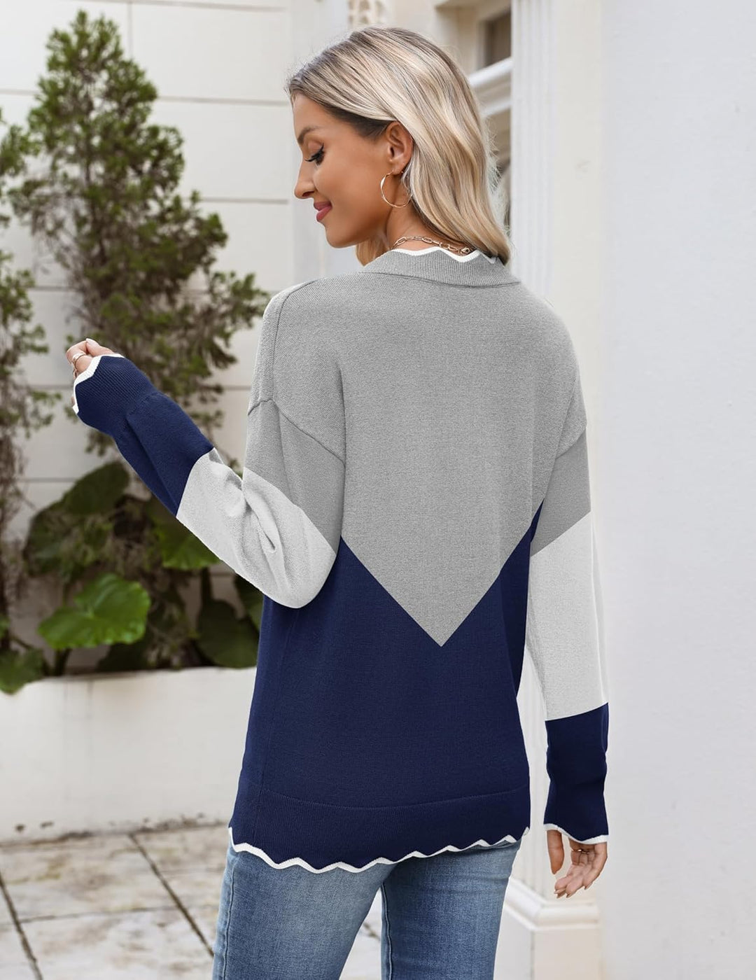 Julia- Pull femme col V léger