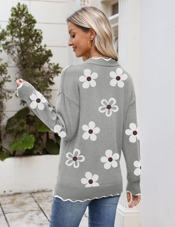 Julia- Pull femme col V léger