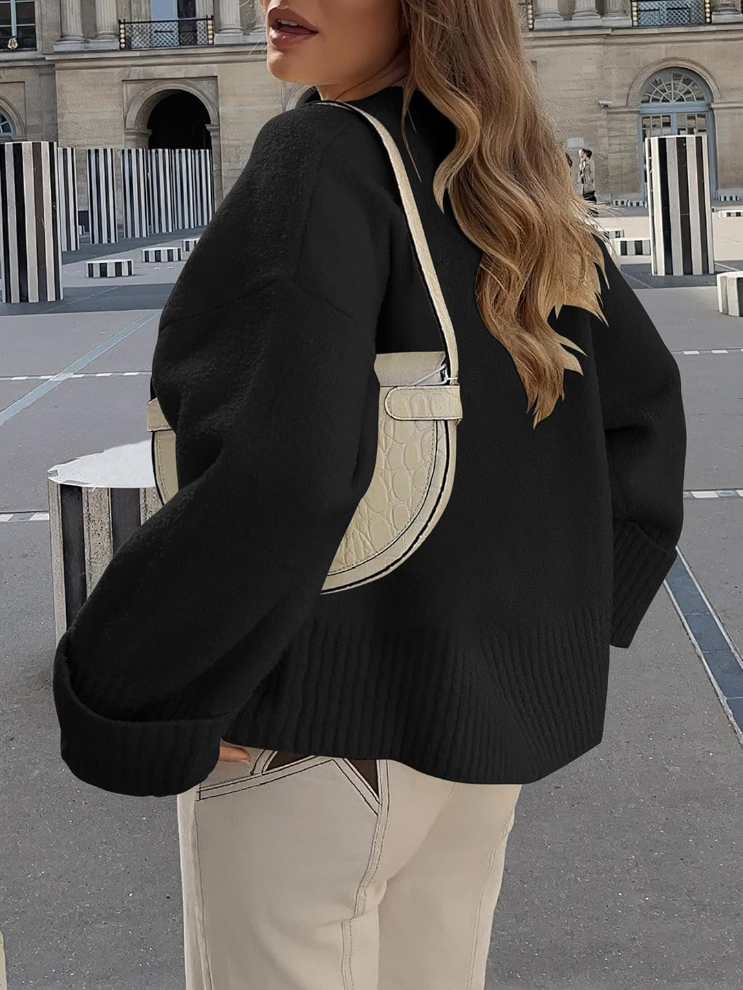 Evie- Pull oversize automne-hiver en maille