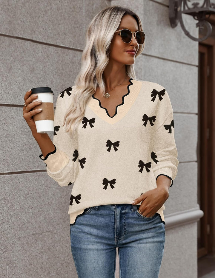 Julia- Pull femme col V léger