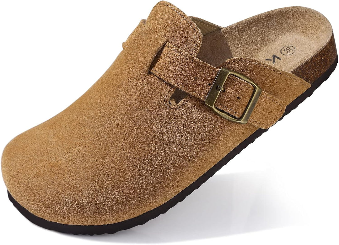 Alicia- Mules en daim pour femmes
