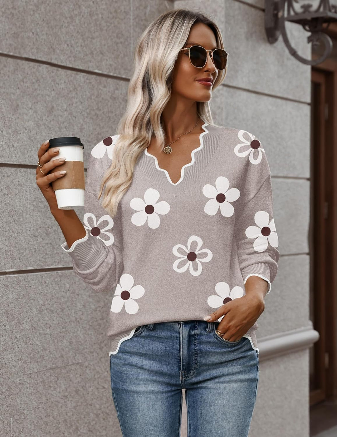 Julia- Pull femme col V léger