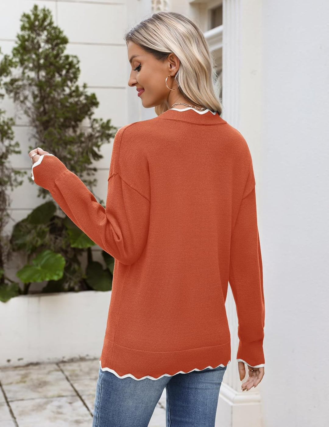 Julia- Pull femme col V léger