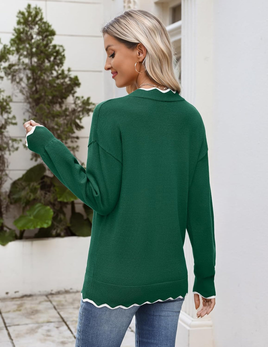 Julia- Pull femme col V léger