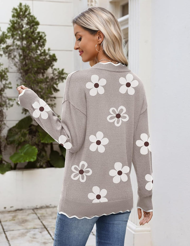 Julia- Pull femme col V léger