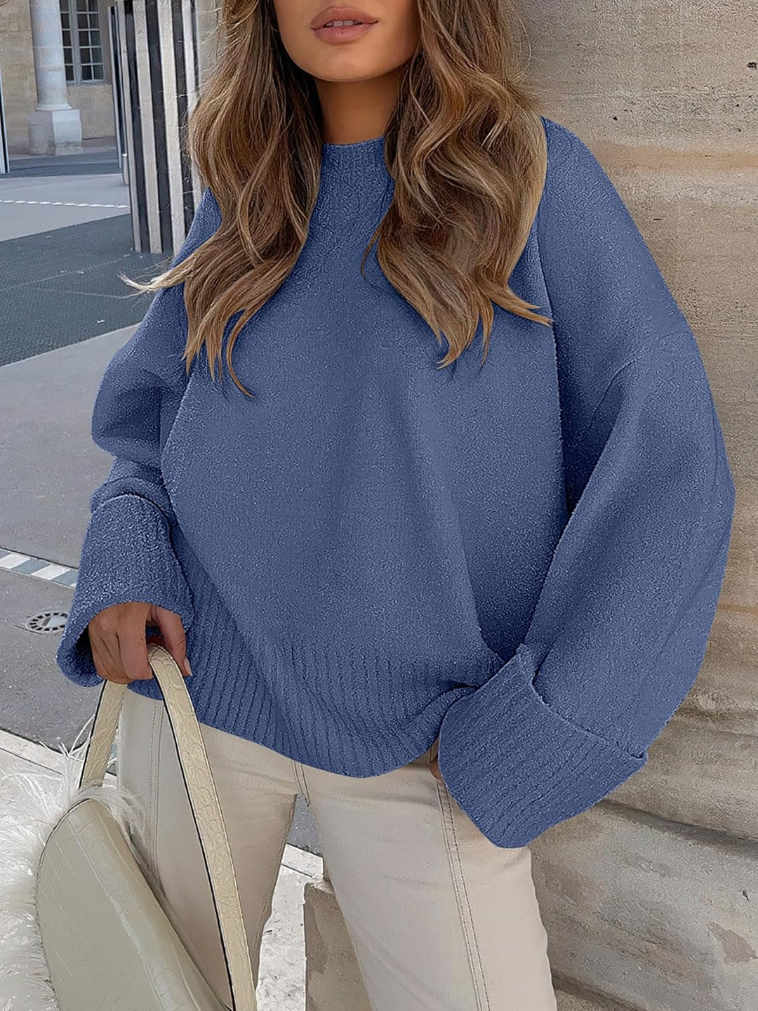 Evie- Pull oversize automne-hiver en maille