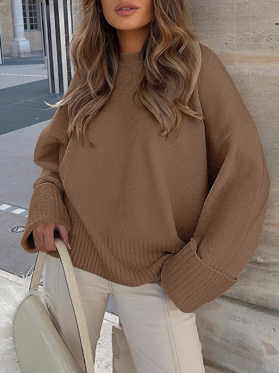 Evie- Pull oversize automne-hiver en maille