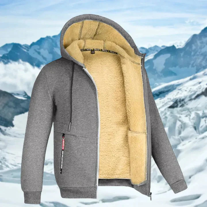 Gilbert - Veste d'hiver pour homme avec capuche et fourrure polaire