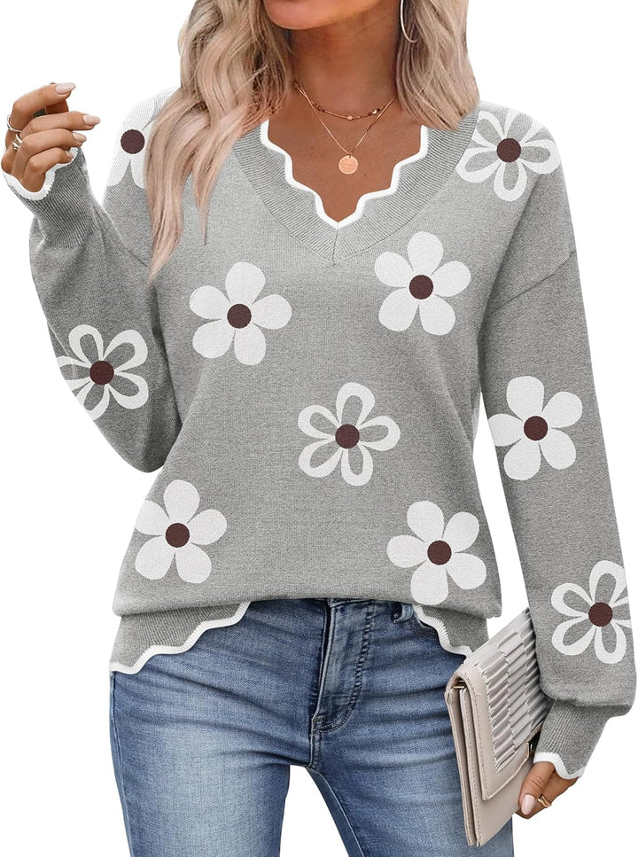 Julia- Pull femme col V léger