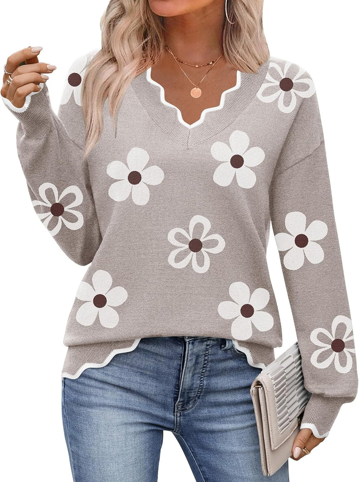 Julia- Pull femme col V léger