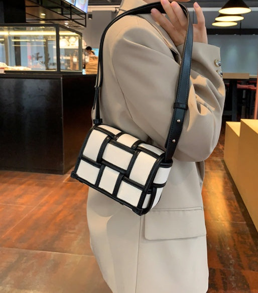 Noora™ | Sac en toile noir et blanc