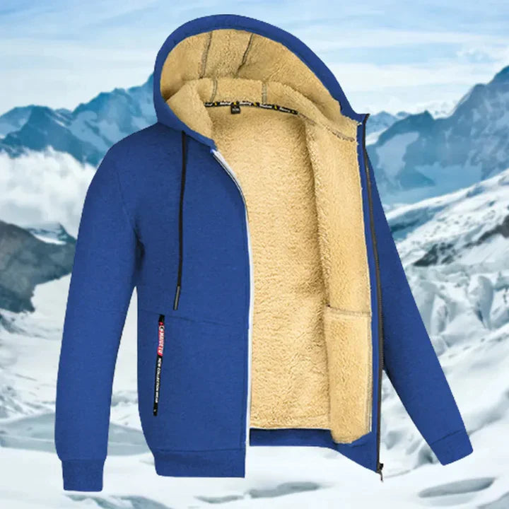 Gilbert - Veste d'hiver pour homme avec capuche et fourrure polaire