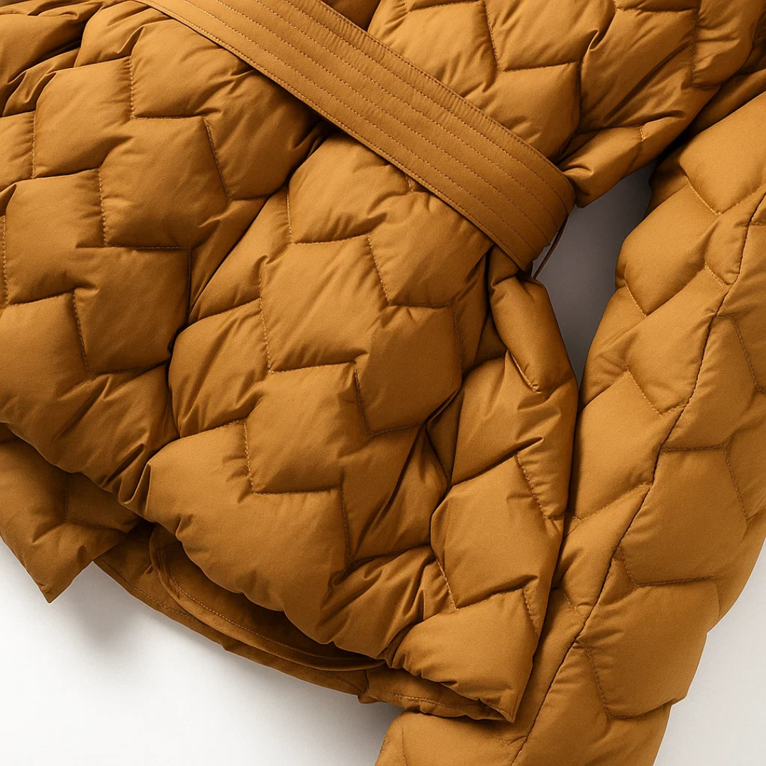 Sophia™ | Veste Matelassée avec Ceinture