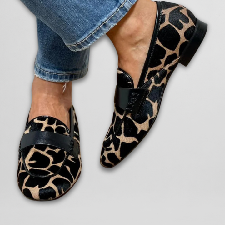 Priscilla | Mocassins à imprimé animalier