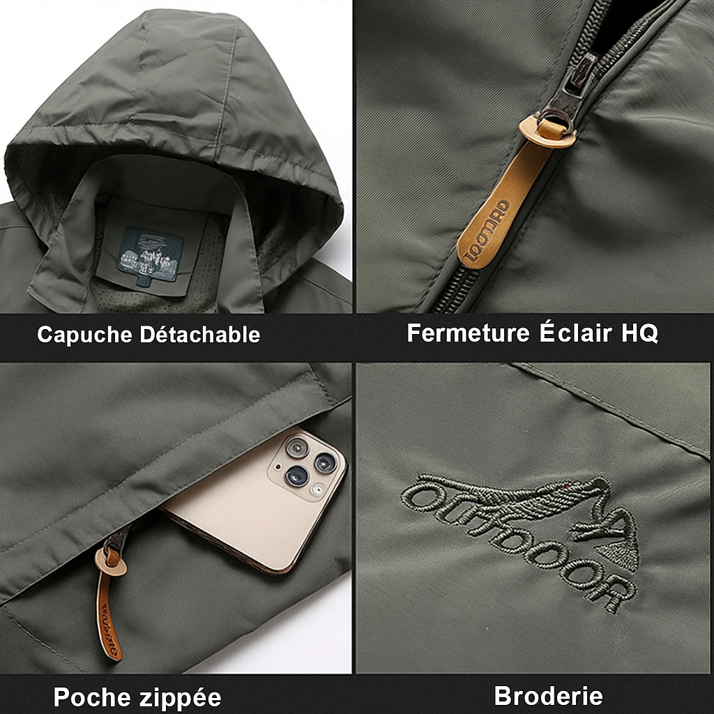Hugo-Veste de pluie légère et imperméable