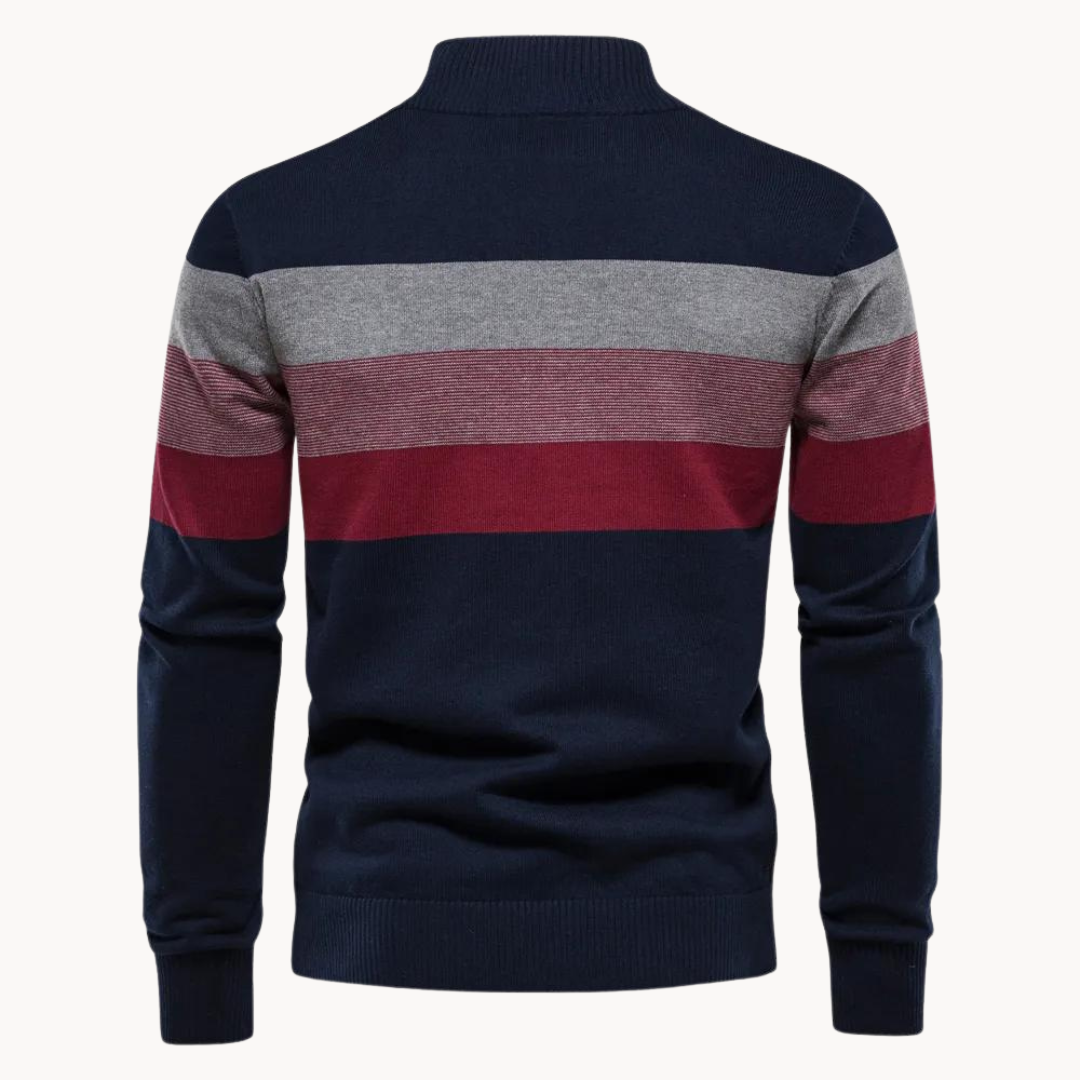 Burk -Pull à col demi-zip