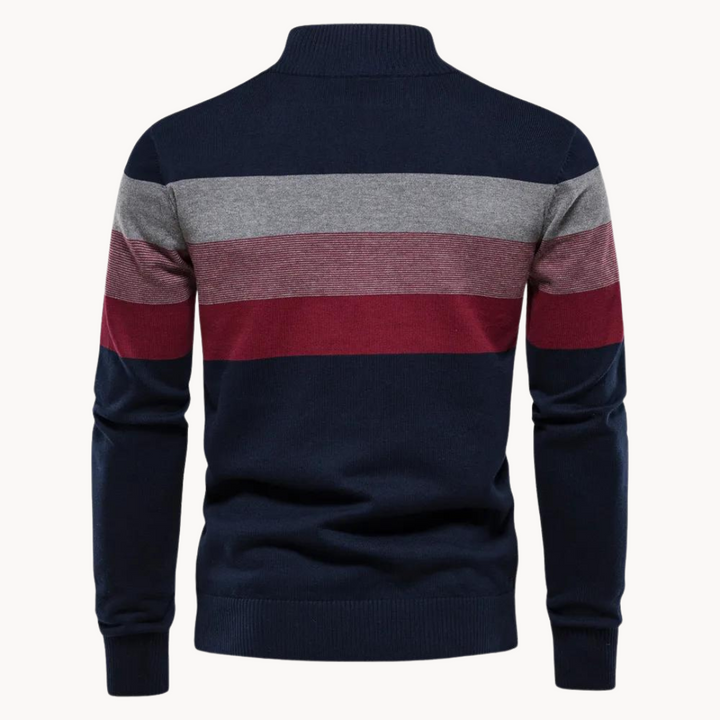 Burk -Pull à col demi-zip