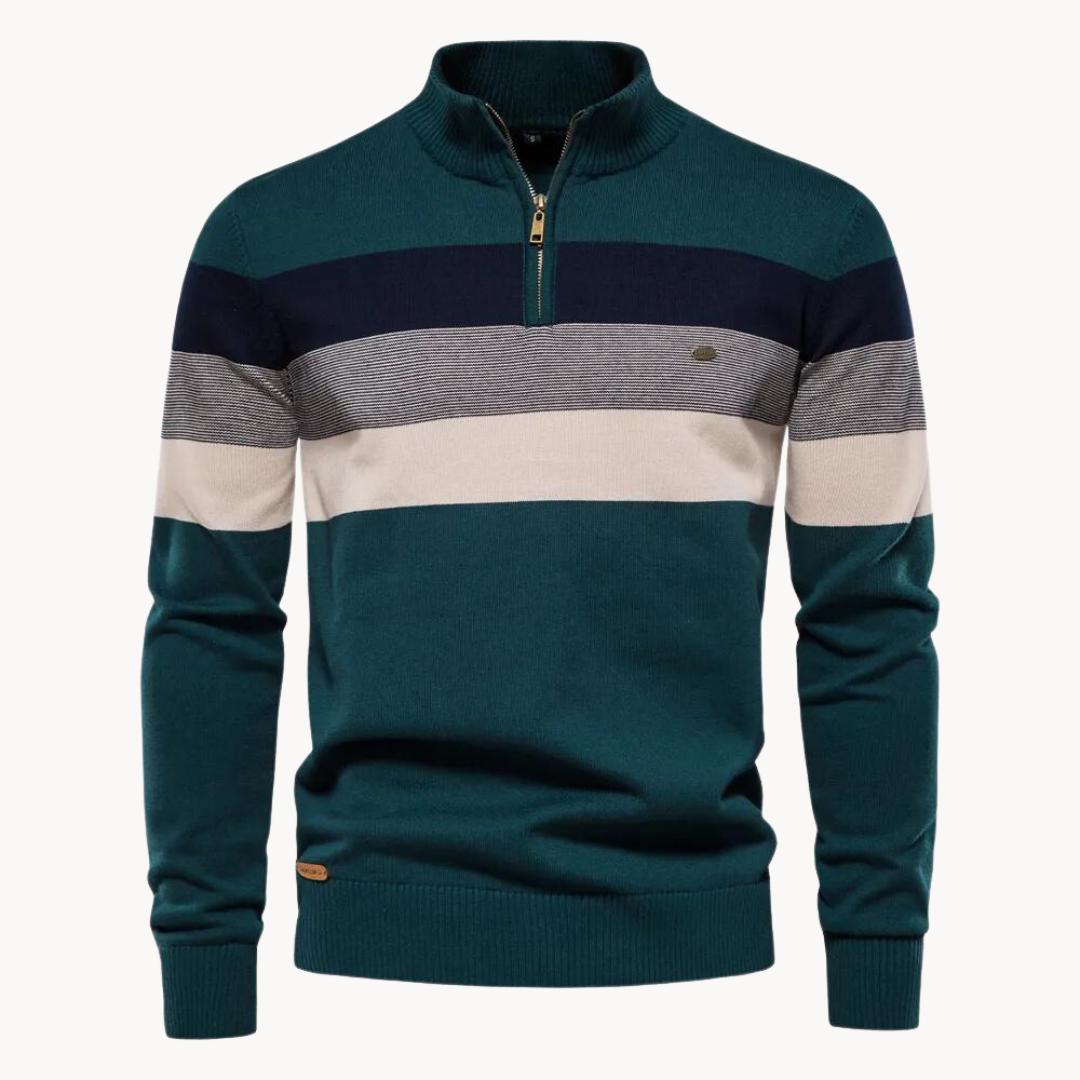 Burk -Pull à col demi-zip