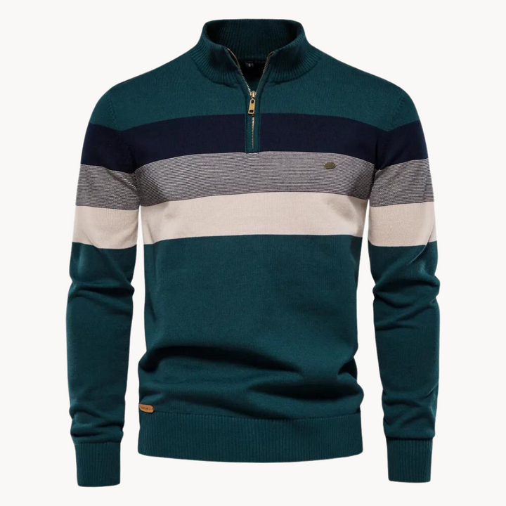 Burk -Pull à col demi-zip