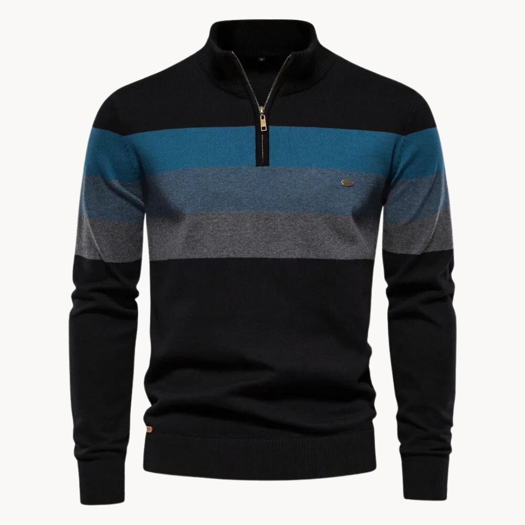 Burk -Pull à col demi-zip