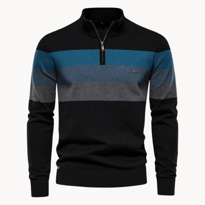 Burk -Pull à col demi-zip