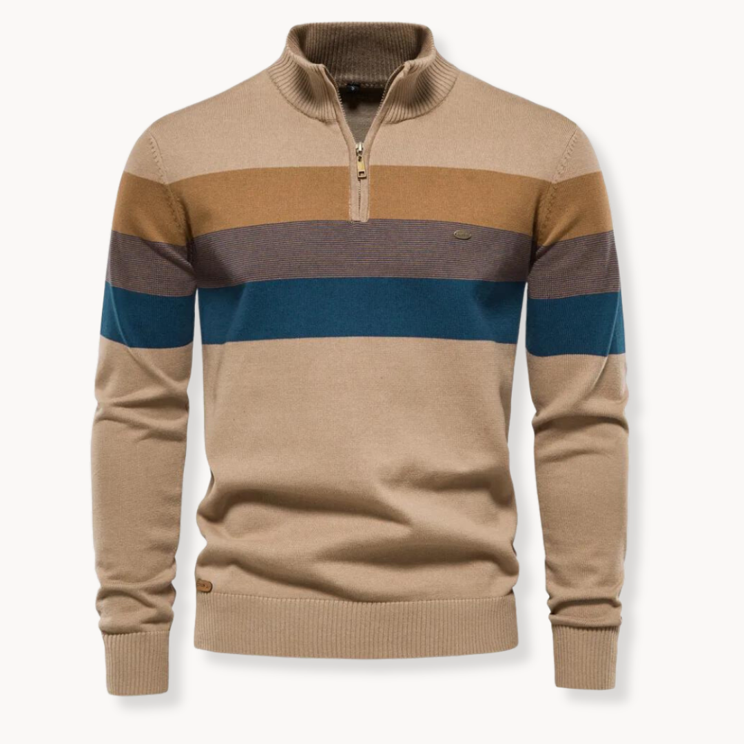 Burk -Pull à col demi-zip