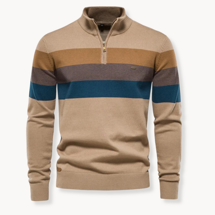 Burk -Pull à col demi-zip