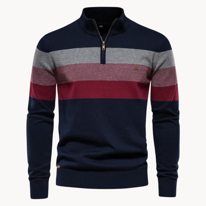 Burk -Pull à col demi-zip