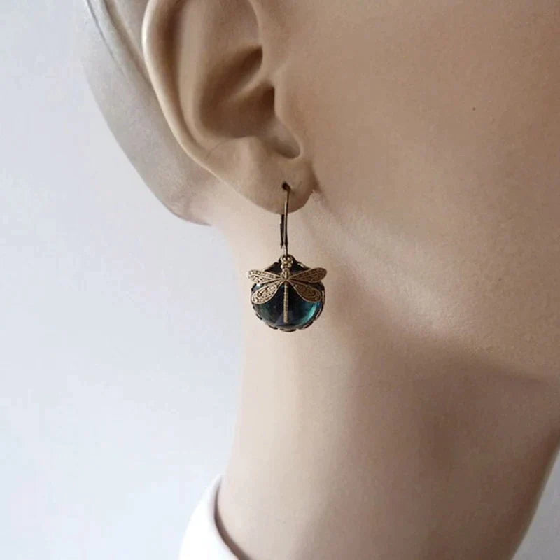Libellule d’Or | Murmure d’Amour Boucles d’Oreilles