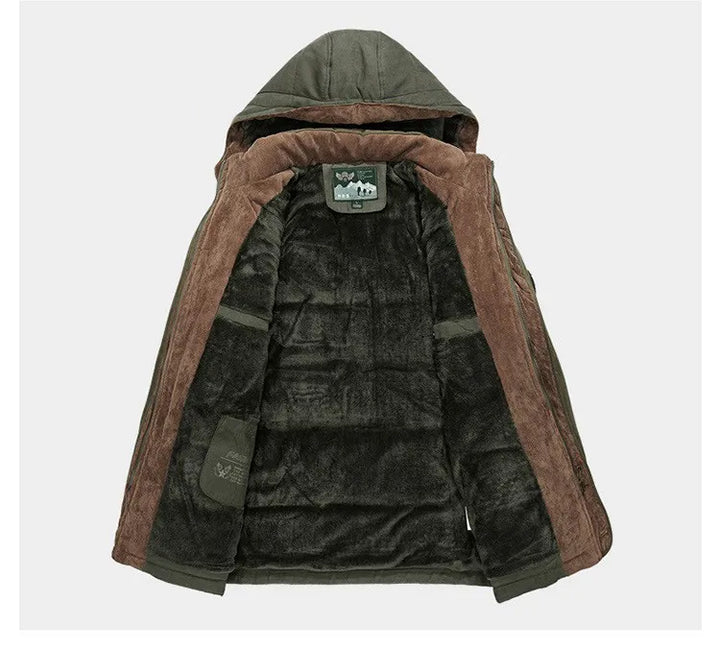 Parka d'hiver thermique pour homme avec plusieurs poches