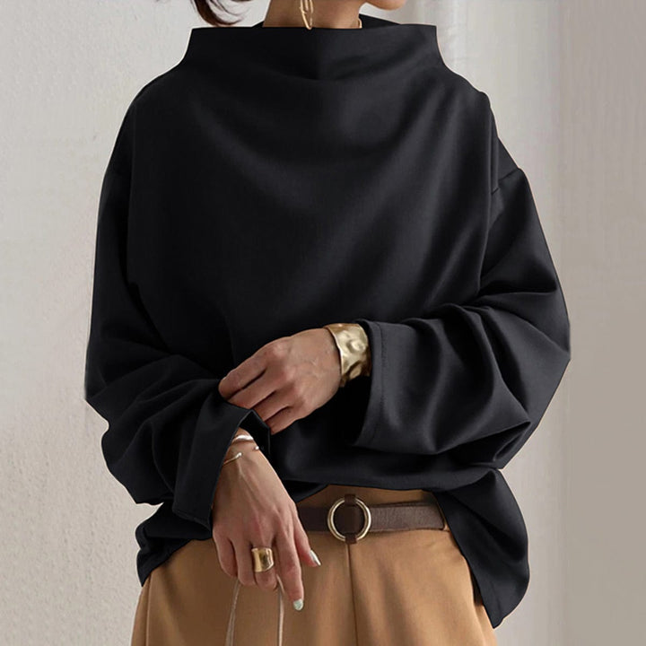 Amanda – Haut à Col Haut en Tricot Doux