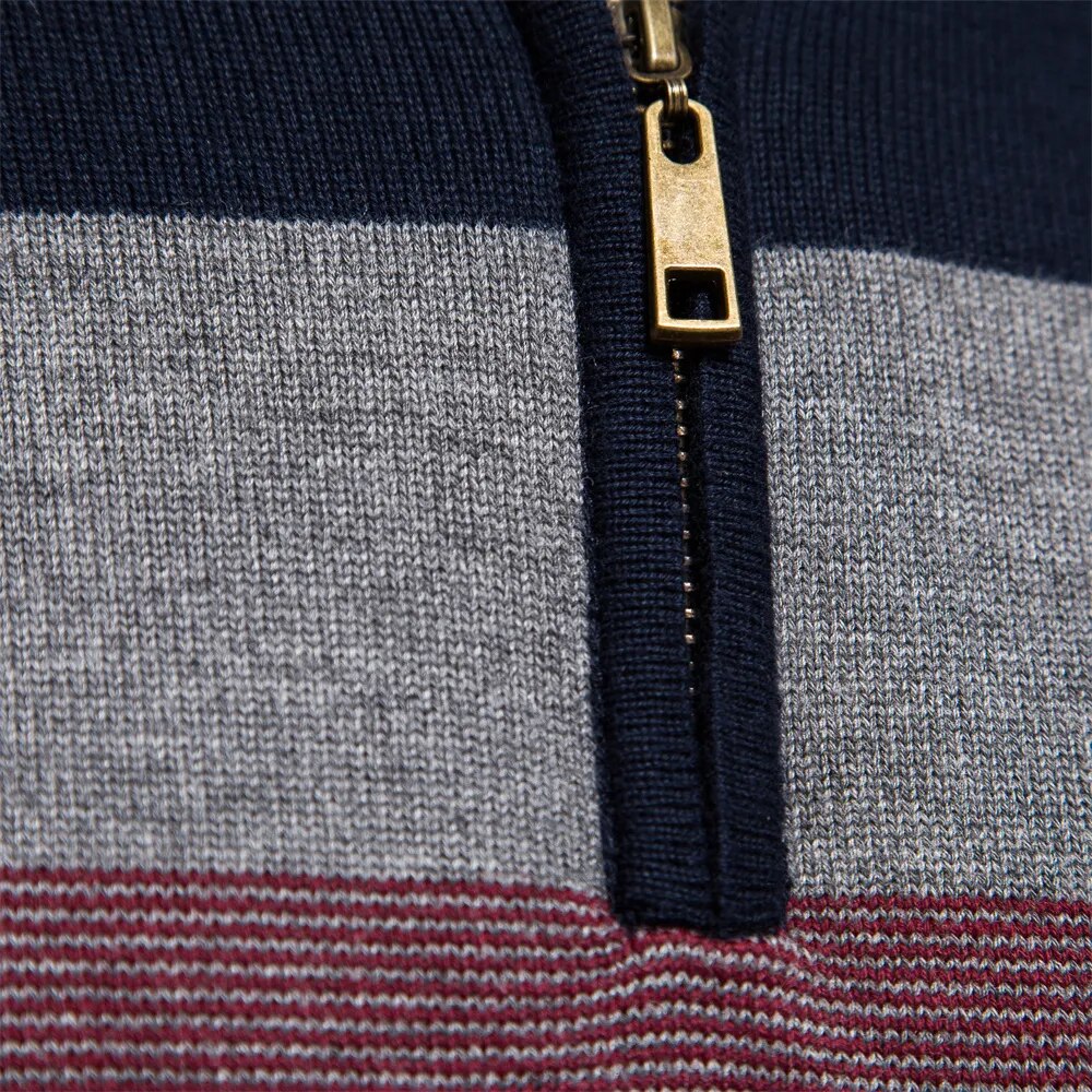 Burk -Pull à col demi-zip