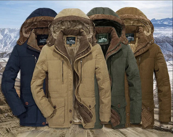 Parka d'hiver thermique pour homme avec plusieurs poches