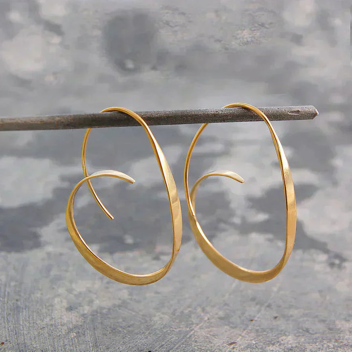 Spirale Céleste | Murmure d’Élégance Boucles d’Oreilles