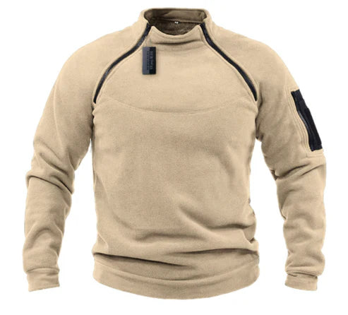 Joris -  Pull polaire style militaire