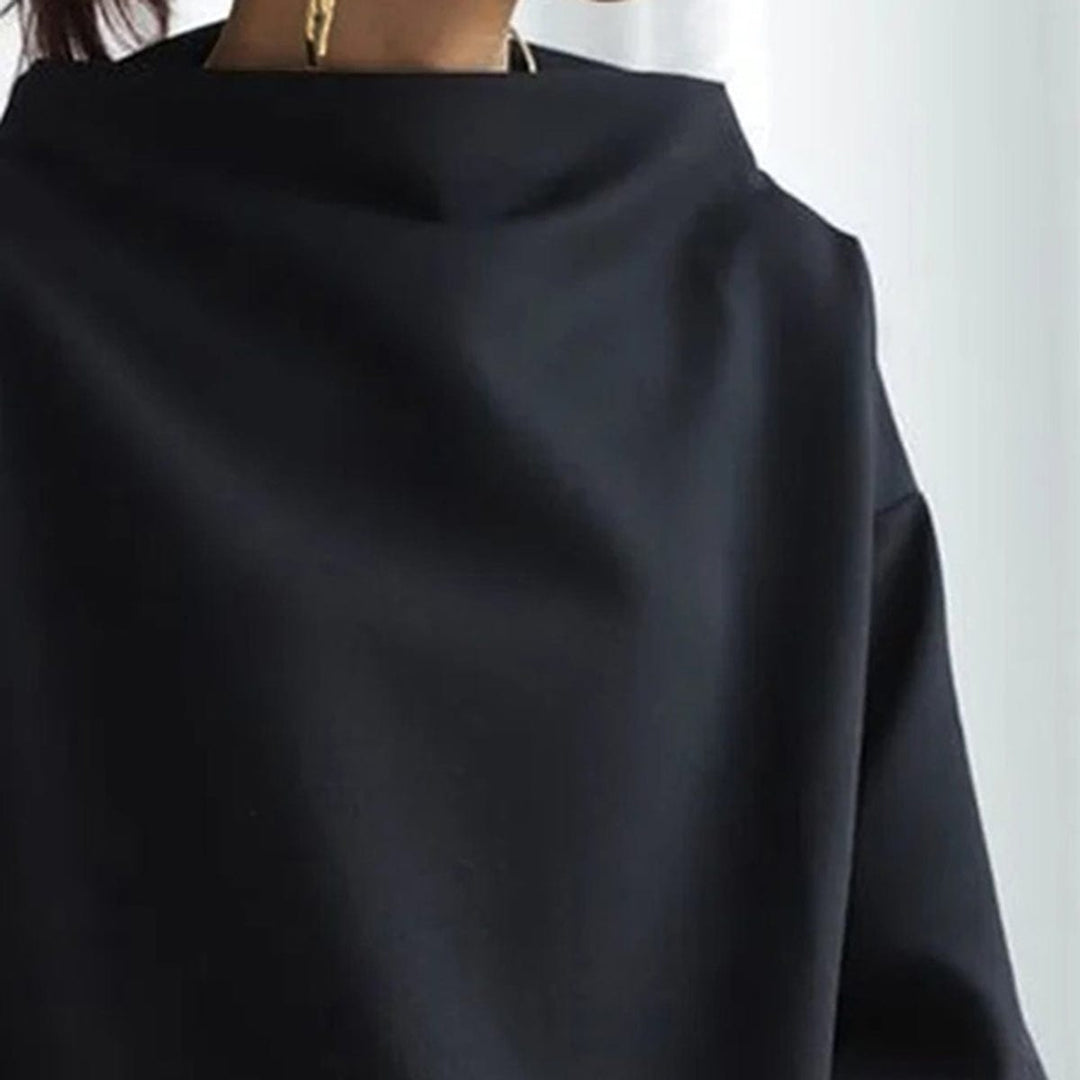 Amanda – Haut à Col Haut en Tricot Doux