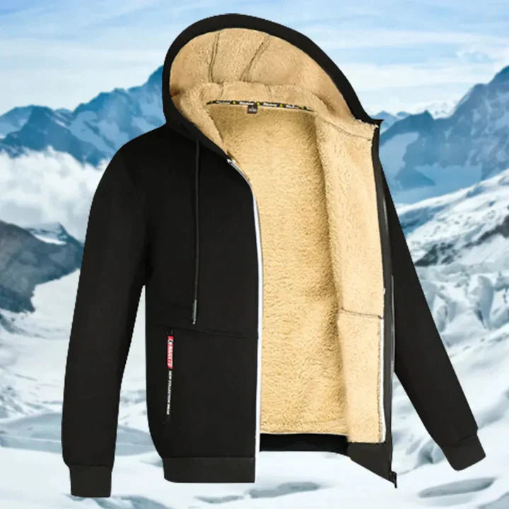 Gilbert - Veste d'hiver pour homme avec capuche et fourrure polaire