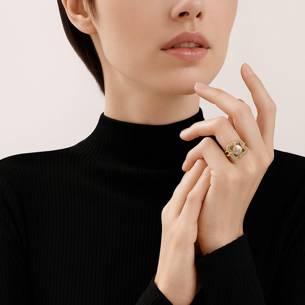Lune d’Or | Vision Lumineuse Bague