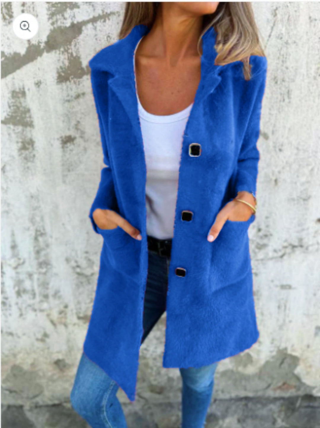 Marce™ | Manteau élégant en tissu brut