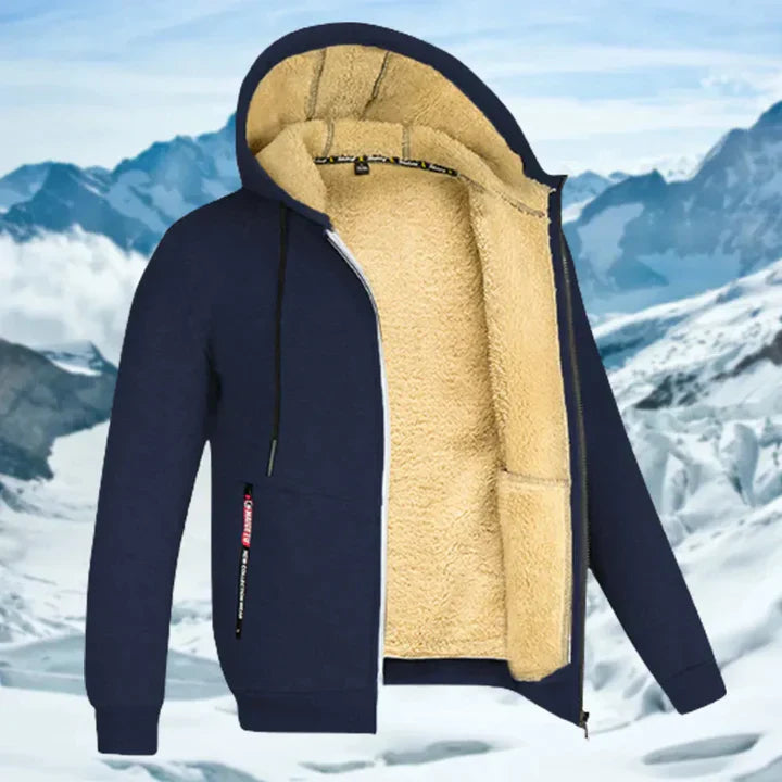 Gilbert - Veste d'hiver pour homme avec capuche et fourrure polaire