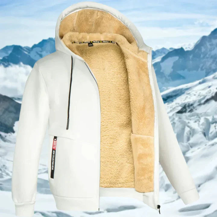 Gilbert - Veste d'hiver pour homme avec capuche et fourrure polaire